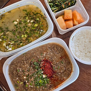 제주시 맛집 우진해장국 고사리육개장 몸국 포장