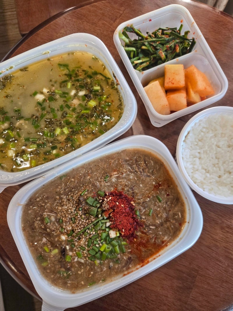 제주시 맛집 우진해장국 고사리육개장 몸국 포장