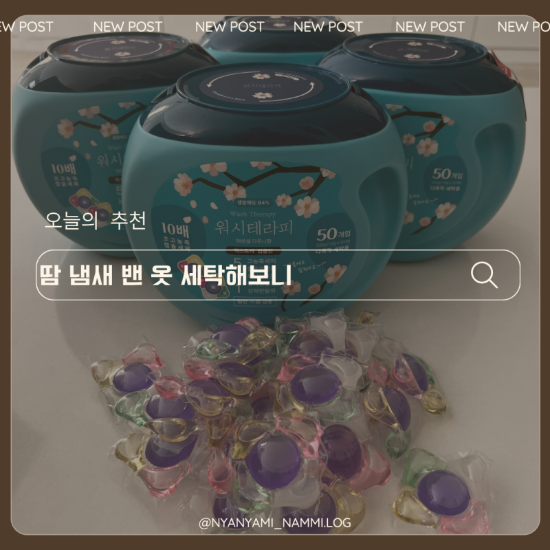 워시테라피 10배 캡슐세제 땀 많은 아이들 옷 직접 세탁해본 후기