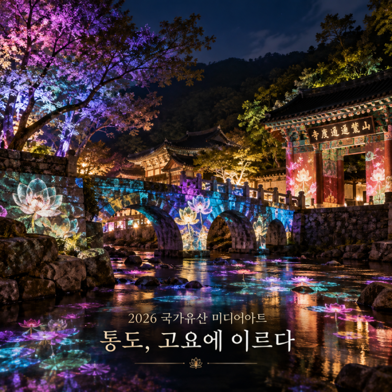 2026 양산 통도사 미디어아트 가을밤 빛으로 만나는 천년고찰