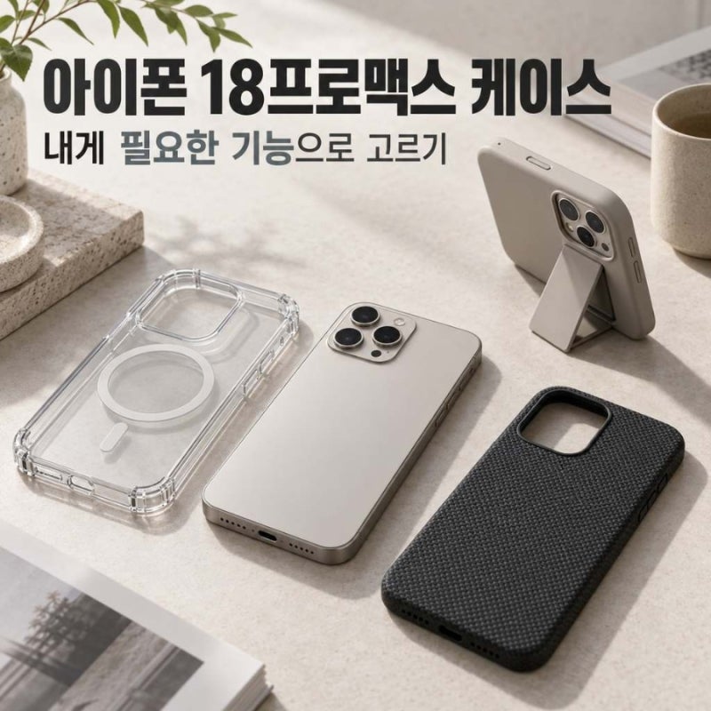 아이폰 18프로맥스 케이스, 내게 필요한 기능으로 고르기
