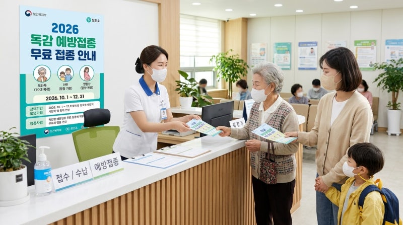 2026 독감 예방접종 무료 대상자 확인하고 시작일 놓치지 마세요