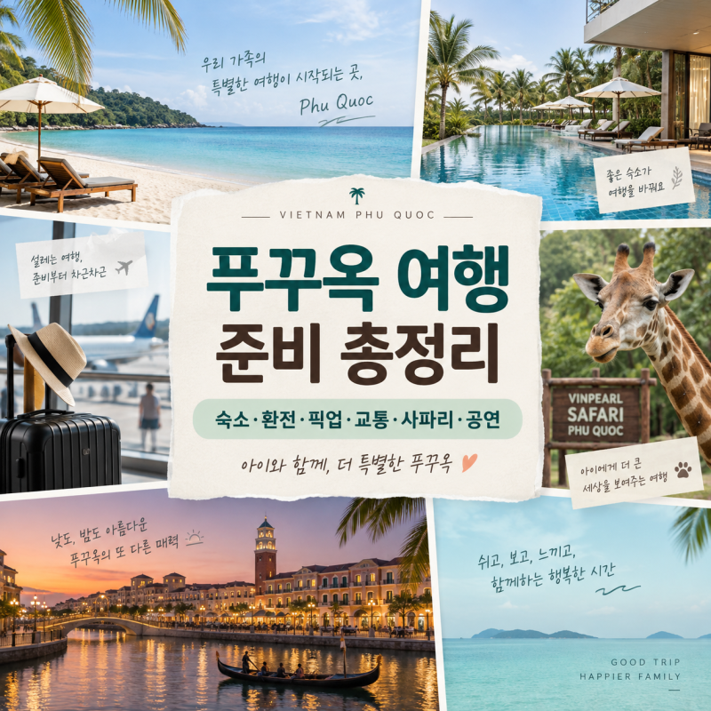 푸꾸옥 여행 준비 총정리｜숙소·환전·공항픽업·교통·사파리·공연까지