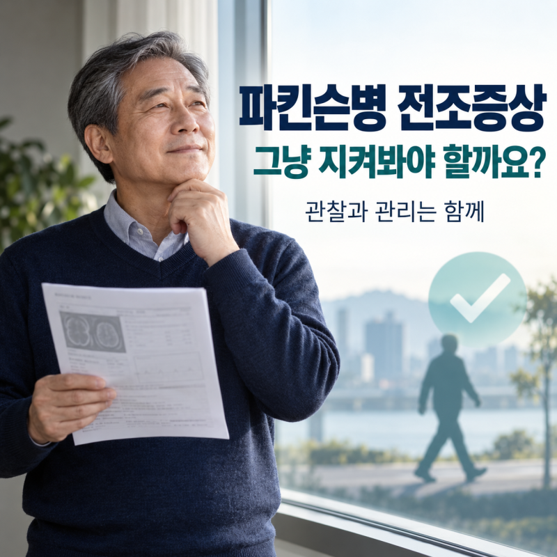 파킨슨병 전조증상, 진단 전에는 그냥 지켜봐야 할까요?