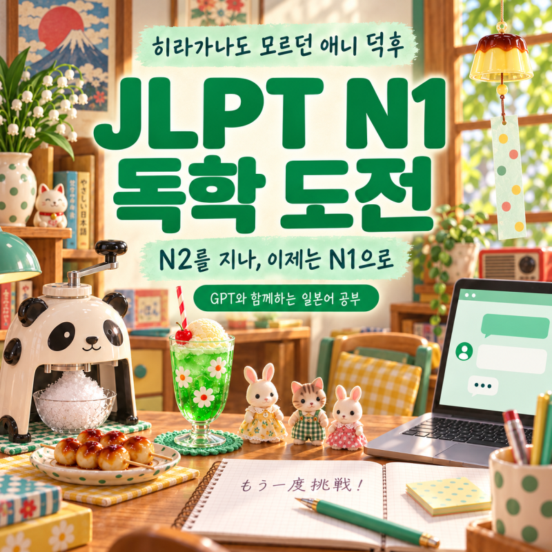 히라가나도 모르던 애니 덕후의 일본어 공부｜N2를 지나, 이제는 JLPT N1 독학 도전