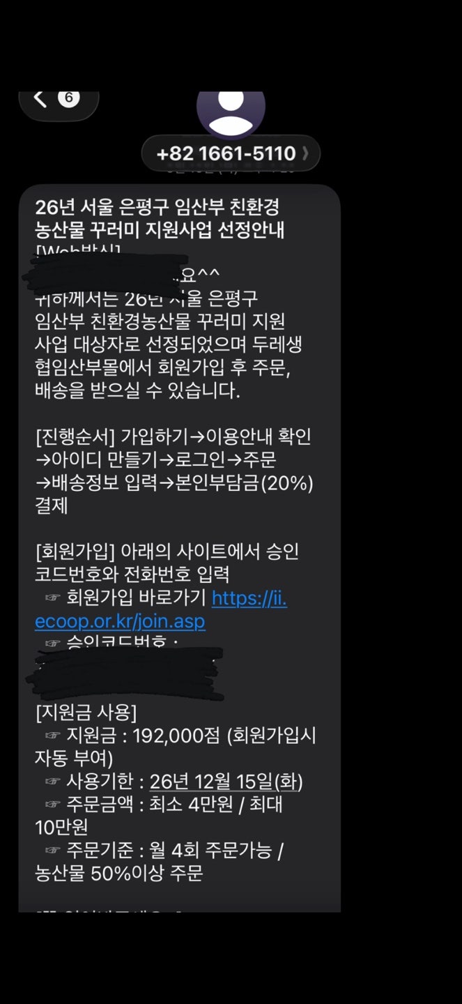 서울 임산부 친환경농산물 꾸러미｜10만원 장보고 2만원 결제한 후기