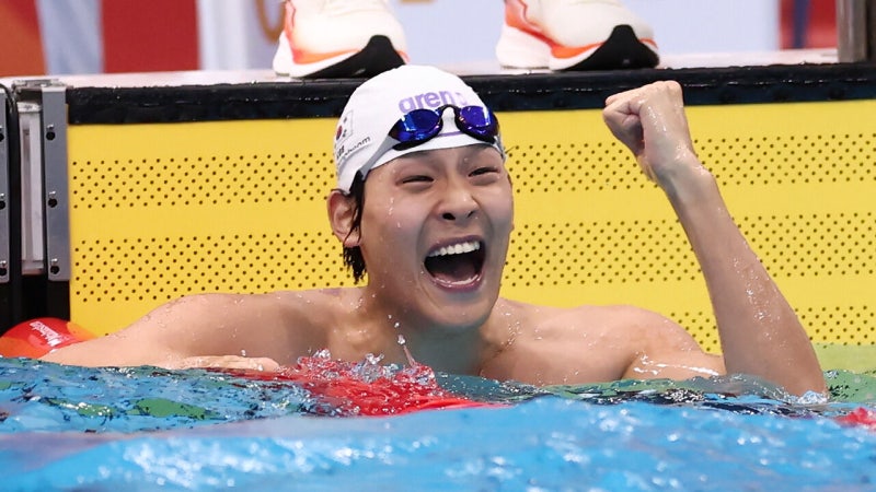 김영범 아시안게임 수영 금메달 남자 자유형 50m 21초66 아시아신기록 작성 비결