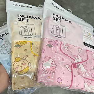 스파오 먼작귀 잠옷 내돈내산 후기/ 스파오 먼작귀 긴팔 파자마 사이즈 팁/ 스파오 치이카와 ....