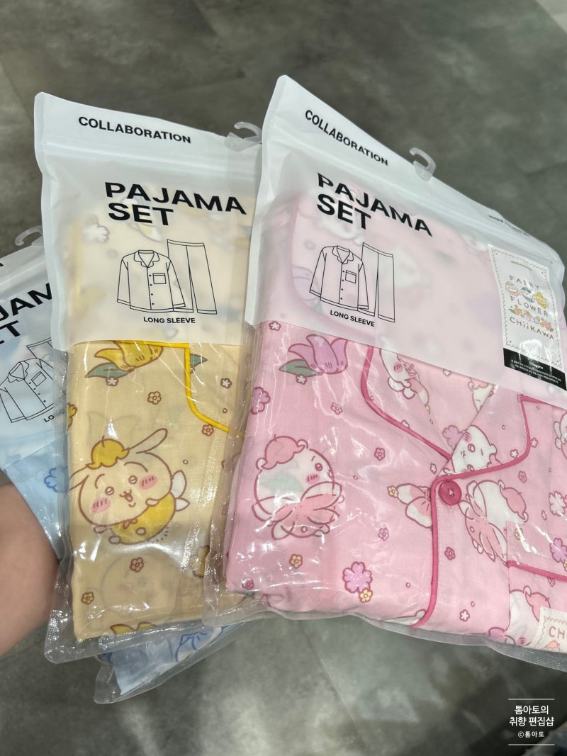 스파오 먼작귀 잠옷 내돈내산 후기/ 스파오 먼작귀 긴팔 파자마 사이즈 팁/ 스파오 치이카와 ....