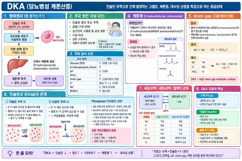 DKA diabetic ketoacidosis 당뇨병성 케톤산증