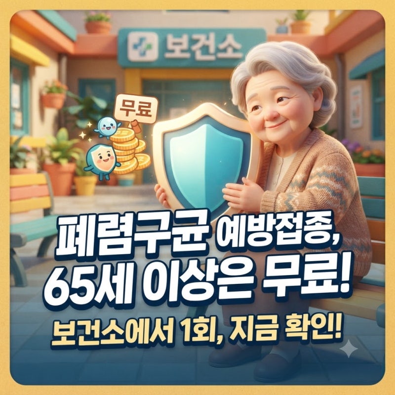 폐렴구균 예방접종 가격 주기 종류 무료