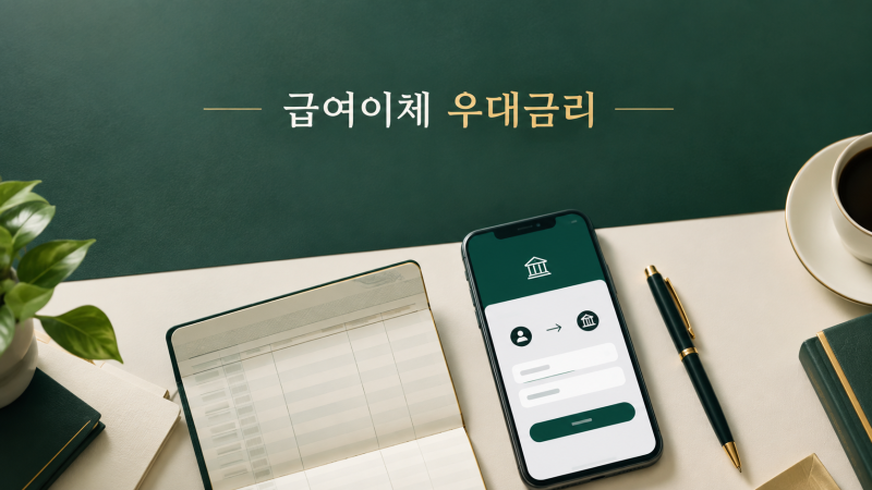 급여이체 우대금리, 적요 한 칸이 금리감면 가르는 4가지 기록