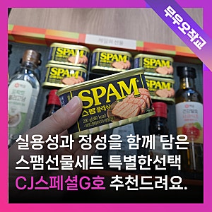 실용적인 추석선물세트 추천｜CJ 스팸 특별한선택 스페셜 G호