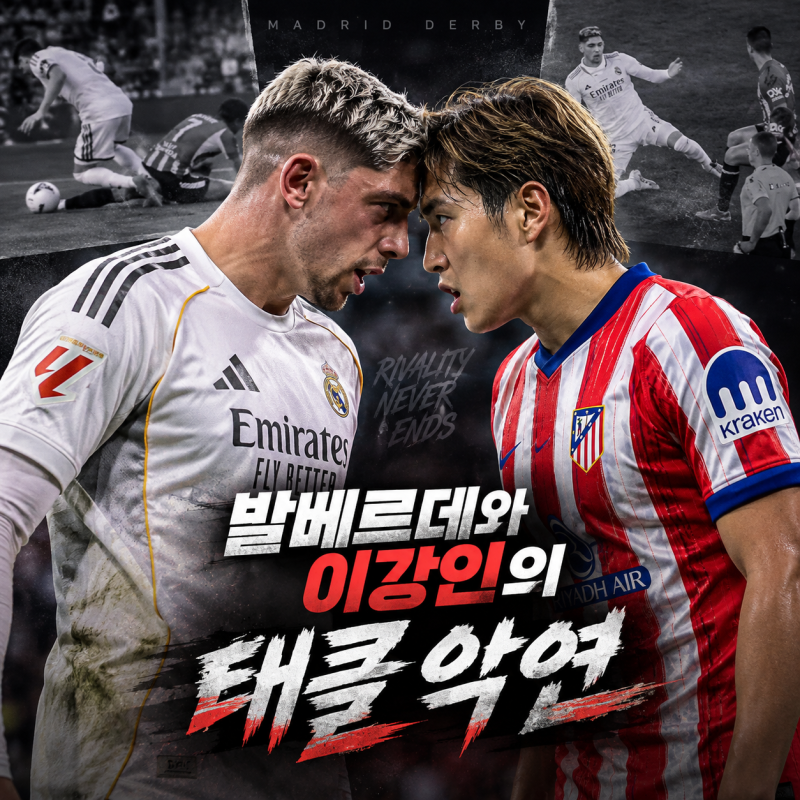 이강인 살인태클? 발베르데는 안했나?마드리드 더비 이강인 태클 논란!!