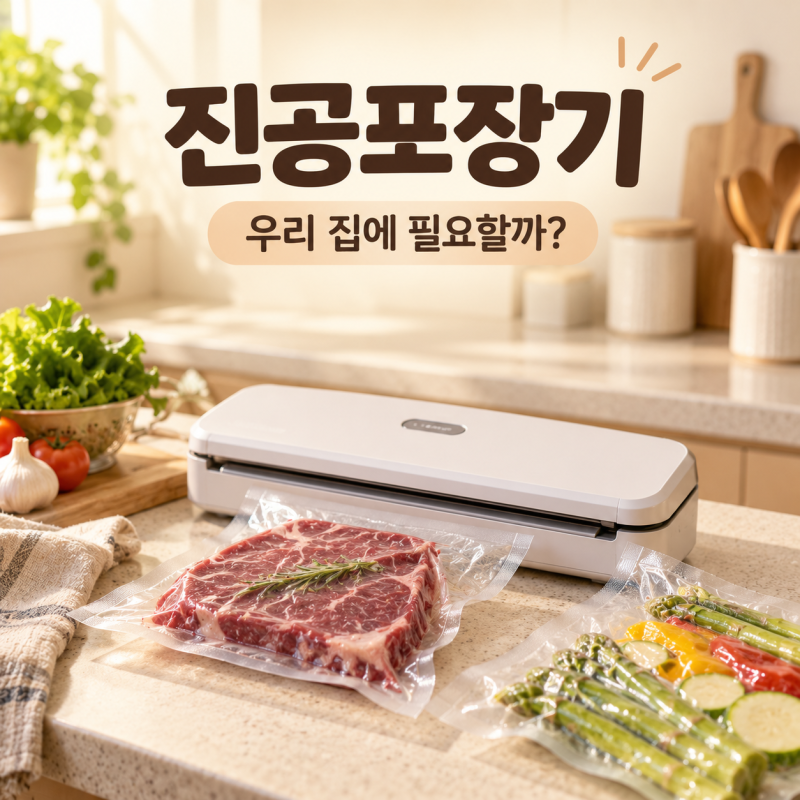 가정용 진공포장기 필요할까｜남은 고기·전 소분 많은 집이 볼 5가지