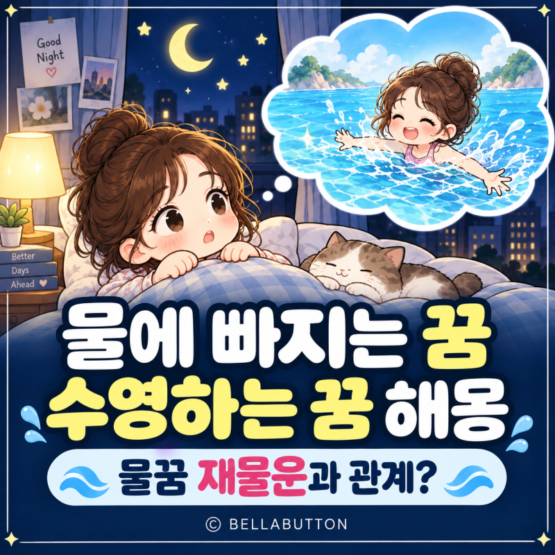 물에 빠지는 꿈 수영하는 꿈 해몽, 물꿈 재물운과 관계있을까?