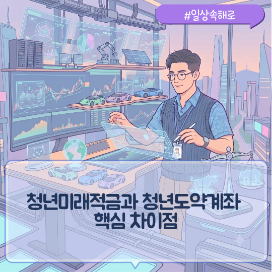 5년 만기 부담된다면 주목! 청년미래적금과 청년도약계좌 핵심 차이점