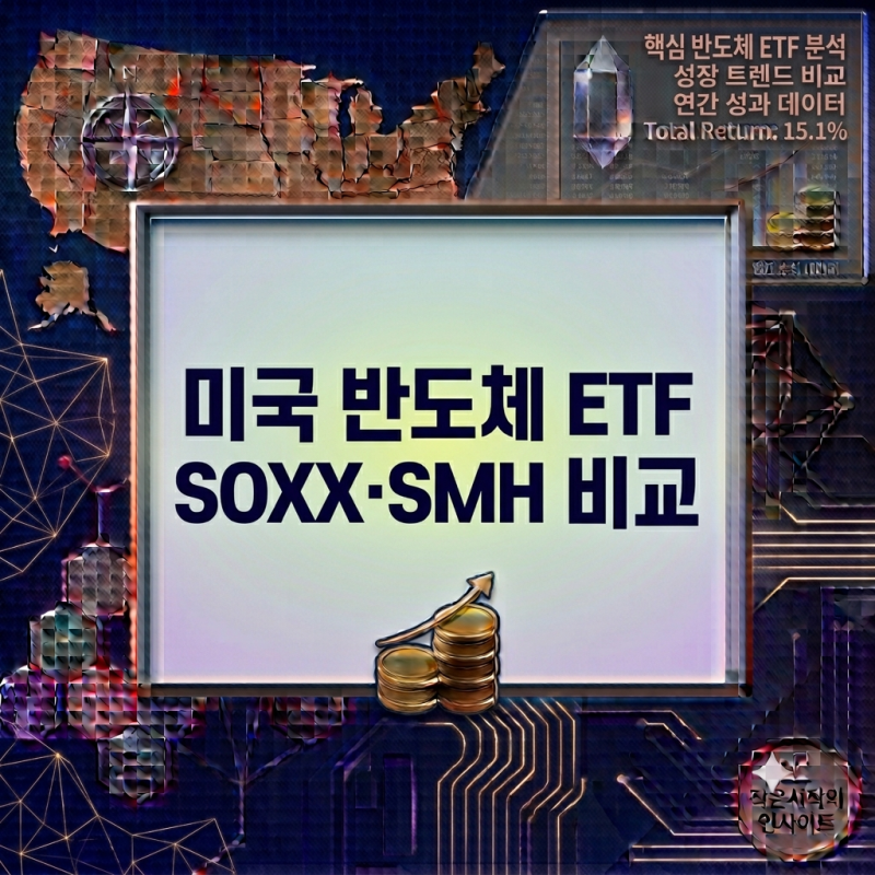 미국 반도체 ETF SOXX·SMH 비교｜수수료·구성종목·수익률까지