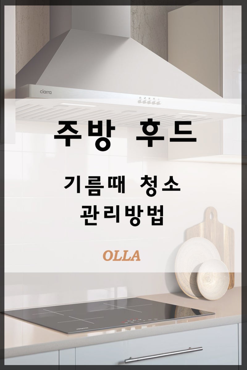 주방 후드 기름때 쉽게 관리하는 방법, 주방 관리법