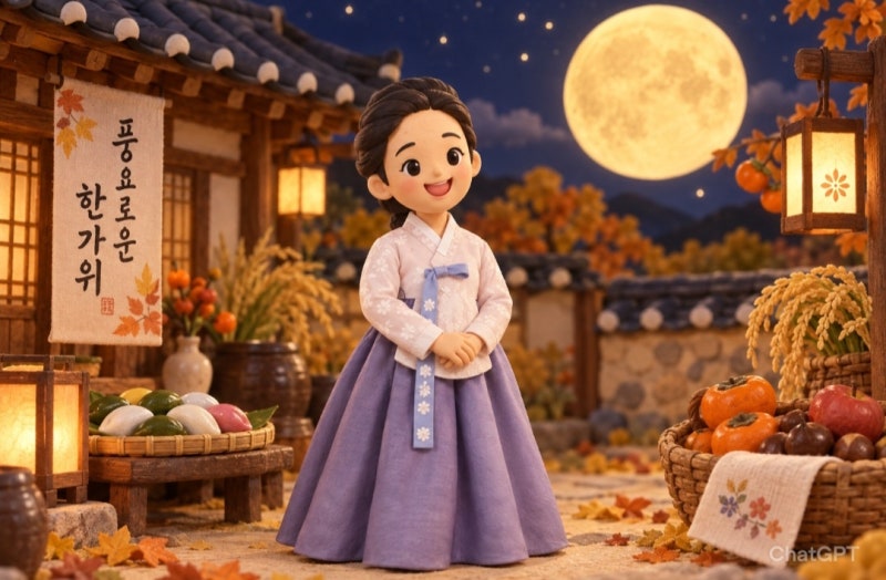 추석 인사 아직도 문자로 보내세요? 카톡1분 만에 AI 이미지 만들기