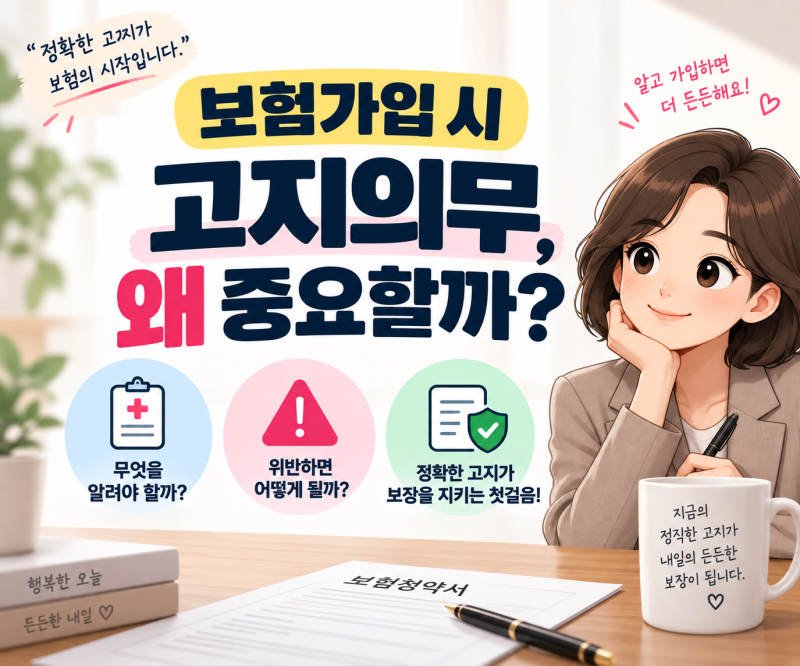 보험 가입 시 고지의무, 왜 중요할까? 위반하면 생길 수 있는 문제