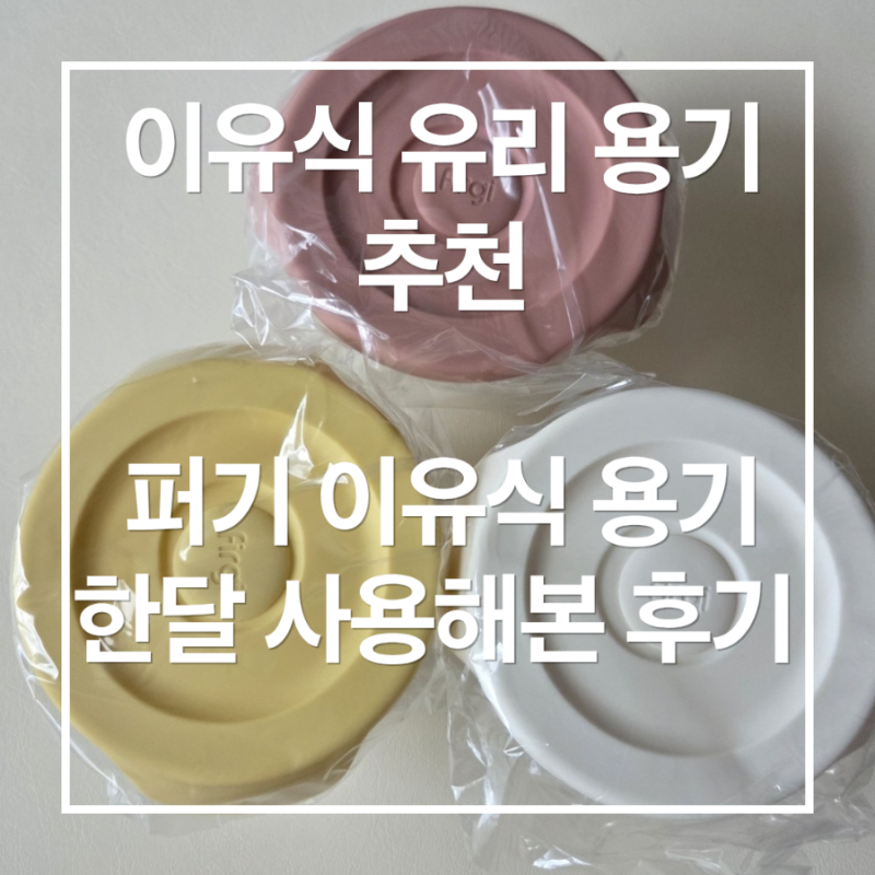 이유식 유리 용기 추천| 퍼기 이유식 용기 한달 사용해본 후기