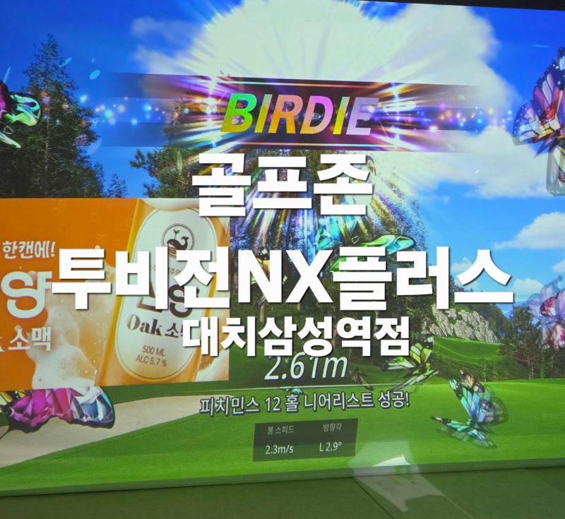 스크린골프장 추천 /골프존파크 대치삼성역점 / 투비전NX 플러스 강남 대치 최초 체험리뷰