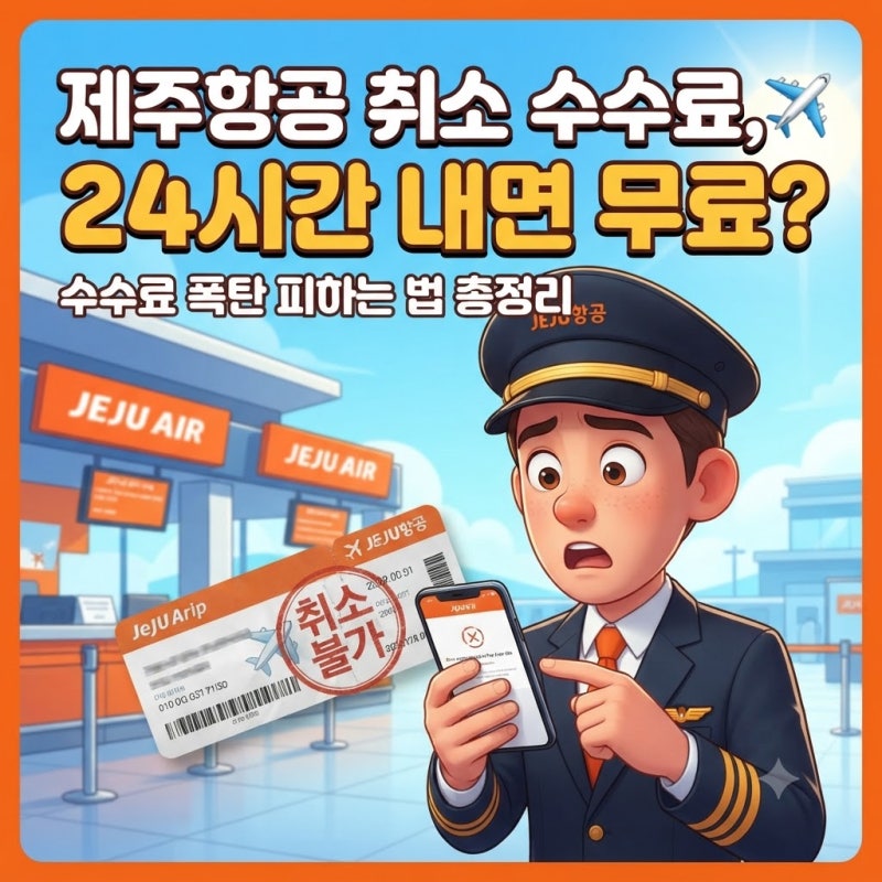 제주항공 취소 수수료 규정 국내선 당일