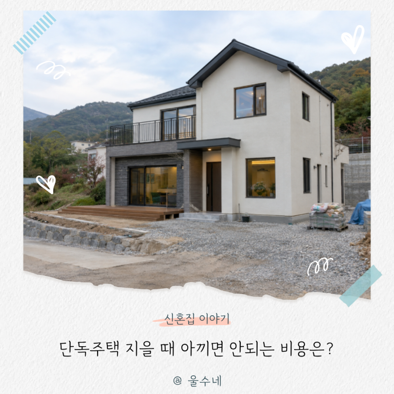“단독주택 3억이면 넉넉한 줄 알았어요…” 집 지을 때 절대 아끼면 안 되는 건축비용은?