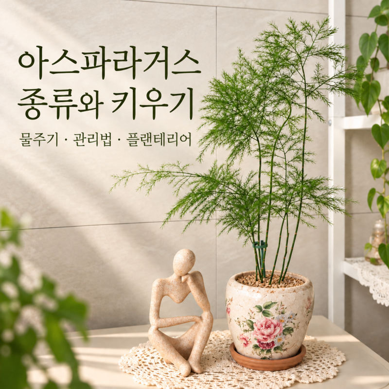 아스파라거스 식물 종류와 키우는 방법｜풍성한 초록 잎으로 완성하는 감성 플랜테리어