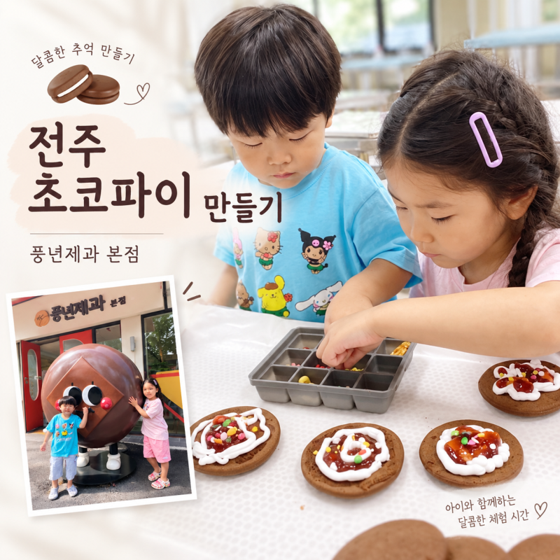전주 아이랑가볼만한곳｜전주 이색체험 풍년제과 초코파이 만들기 체험 후기