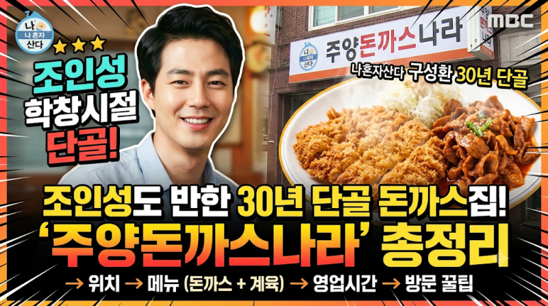 "The Place Jo In-sung Also Frequented During His School Days!" MBC 'I Live Alone' Kuseonghwan's 30-Year Regular Pork Cutlet Restaurant