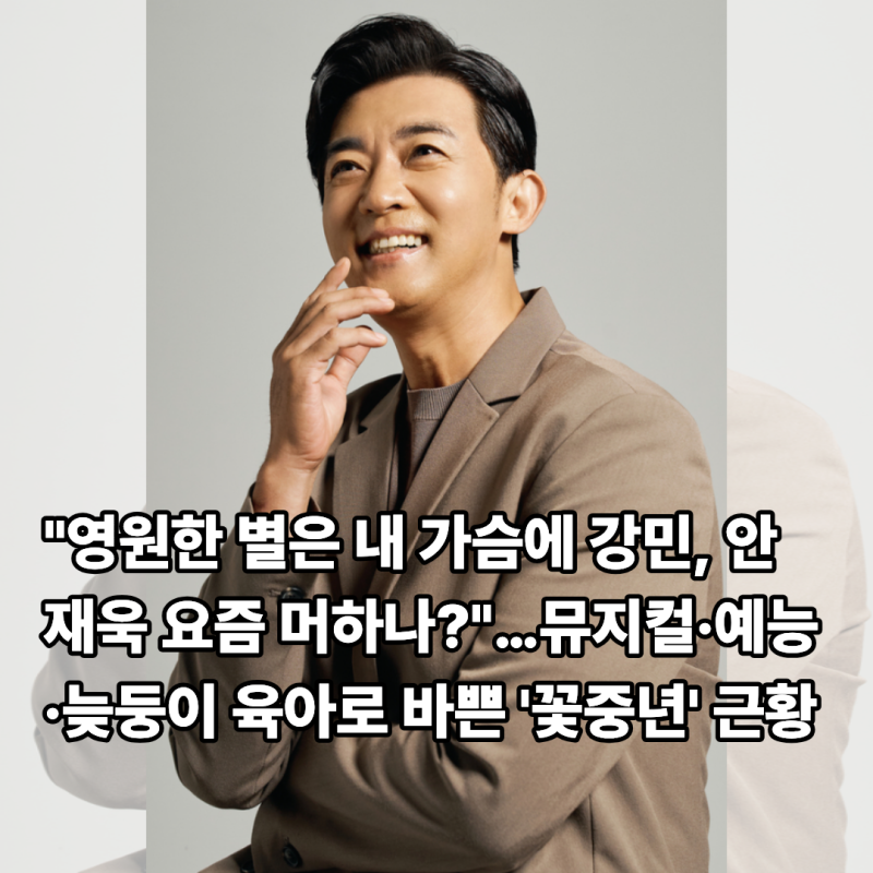 "영원한 별은 내 가슴에 강민, 안재욱 요즘 머하나?"…뮤지컬·예능·늦둥이 육아로 바쁜 '꽃....