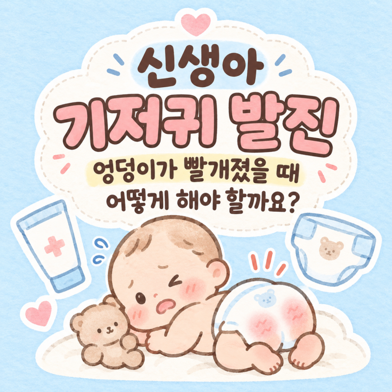 신생아 기저귀 발진｜엉덩이가 빨개졌을 때 어떻게 해야 할까요?