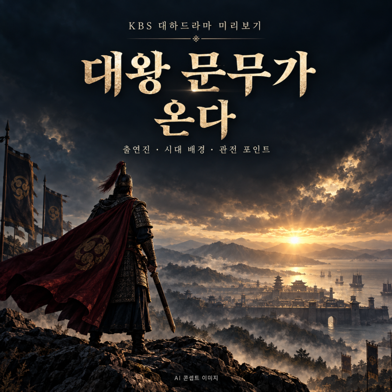 대왕 문무가 온다! KBS 대하드라마 ‘문무’ 출연진·방송 예정·관전 포인트
