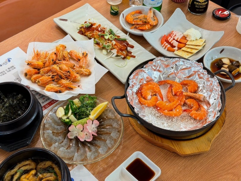 대구 동성로 대하 생새우회 가성비 횟집 추천 잘떳다 산오징어 삼덕점