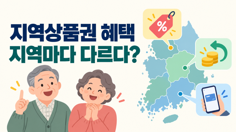 지역사랑상품권 혜택은 모두 같을까｜서울·인천·부산·대구·나주 비교