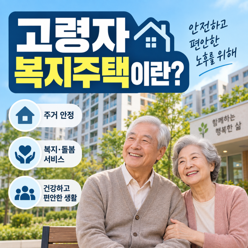 고령자 복지주택이란? 입주조건·임대료·돌봄서비스와 신청방법 총정리