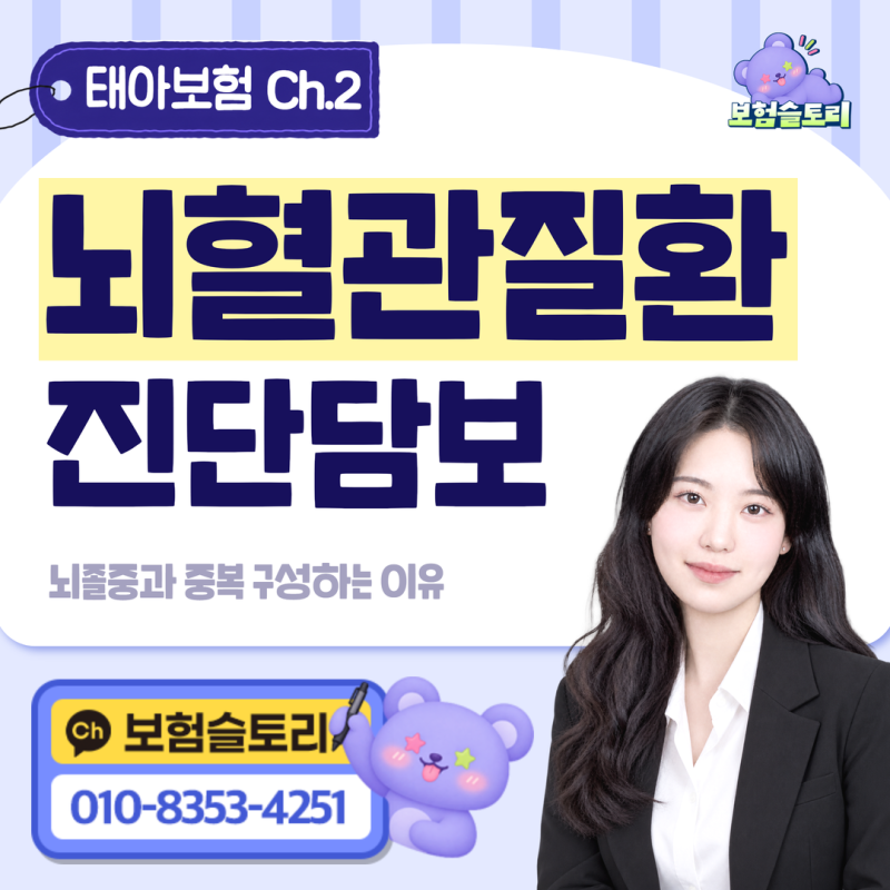 태아보험 뇌혈관진단, 뇌졸중진단 중복 구성하는 이유 (신생아뇌출혈)