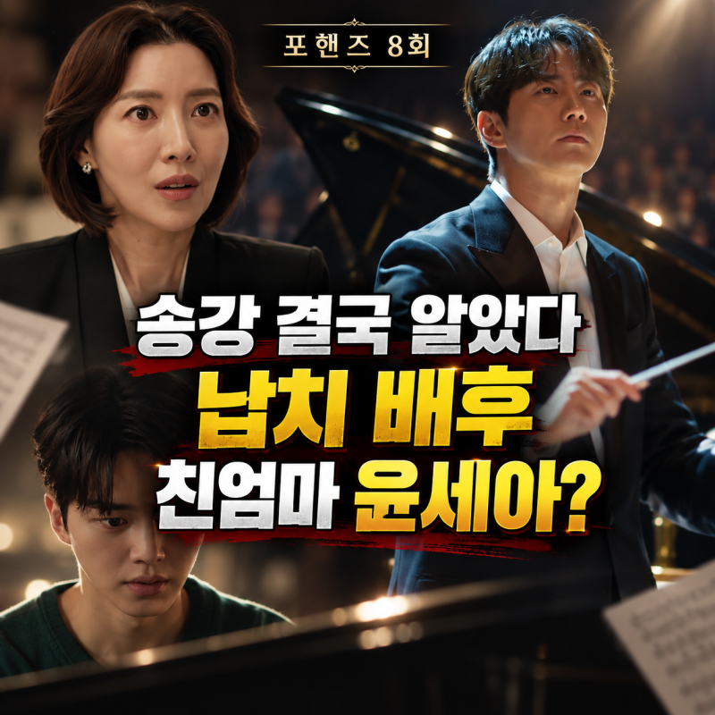 《포핸즈》 8회 송강 결국 알았다｜이준영 납치시킨 사람, 설마 친엄마 윤세아?