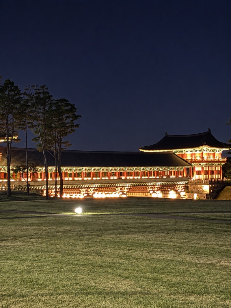 Gyeongju Night Out with Kids | From Cheomseongdae Media Art to Daereungwon