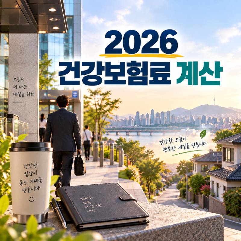 2026 건강보험료 계산방법｜월급 300만원 직장인과 지역가입자 차이