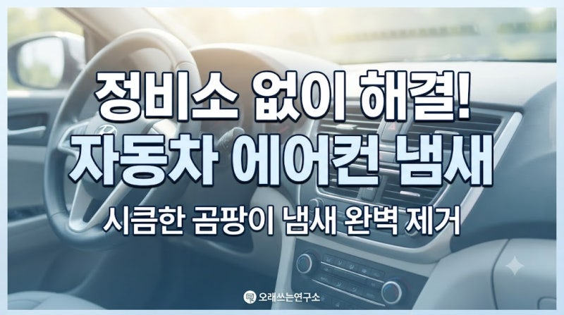 자동차 에어컨 냄새 제거 : 정비소 안 가고 해결하는 3가지 확실한 방법