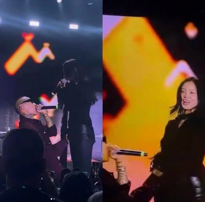 도끼 이하이 몽골 슈퍼 콘서트 합동 무대, 마이 레이디 소개 장면