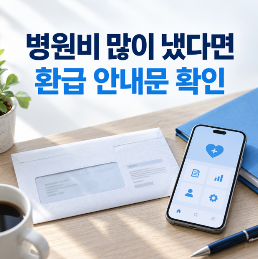 작년 병원비 많이 냈다면, 건강보험 환급 안내문부터 확인해보세요