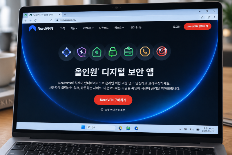 컴퓨터 vpn 설치 방법 노드VPN(NordVPN) PC 설정 어렵지 않아요