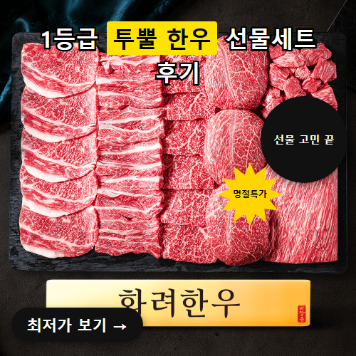 마장동 투뿔 한우 선물세트 후기, 추석 명절 선물 고를 때 확인할 점