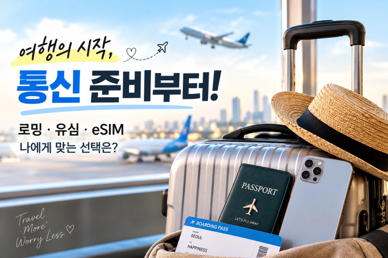 해외여행 로밍·유심·eSIM 차이｜한국 문자 받고 데이터 쓰려면?