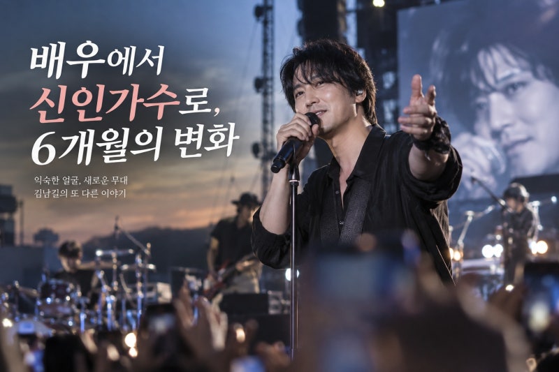김남길, 신인가수 데뷔 6개월 만에 페스티벌 무대…배우와 가수의 두 얼굴