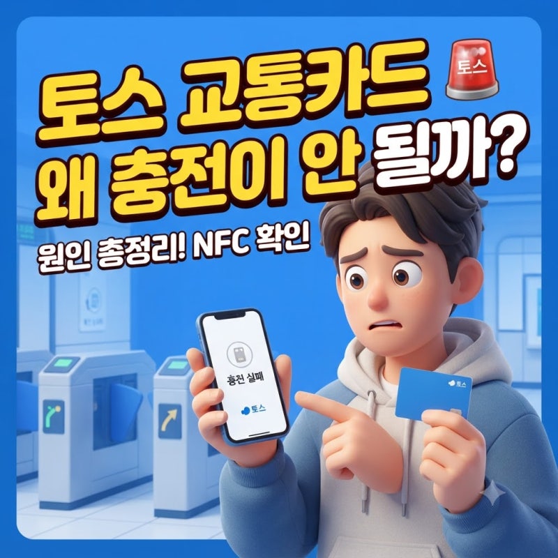 토스 교통카드 점검 충전 안됨 오류 해결방법